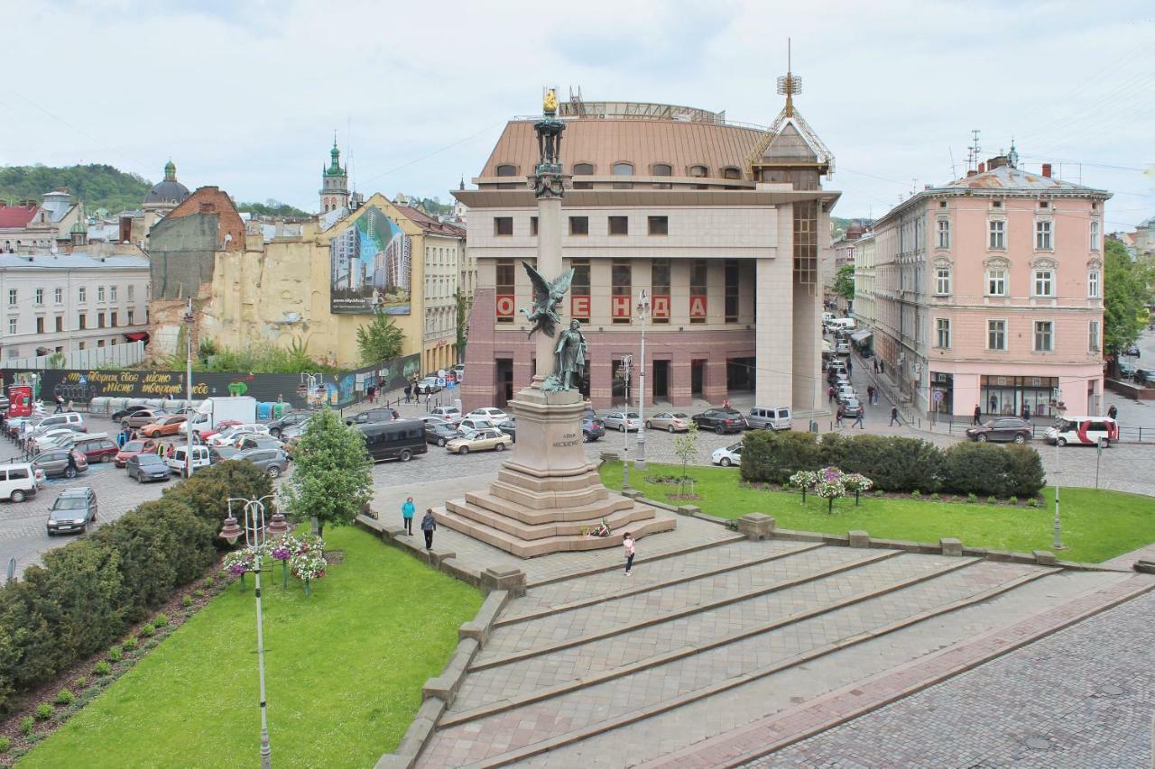 Квартира В Центрі Львова Вулиця Міцкевича 5, Простора З Гарним Видом На Місто Екстериор снимка